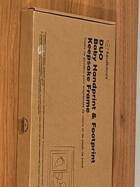 KeaBabies DUO Baby Handprint & Footprint Keepsake Frame Kit - NIB NWT